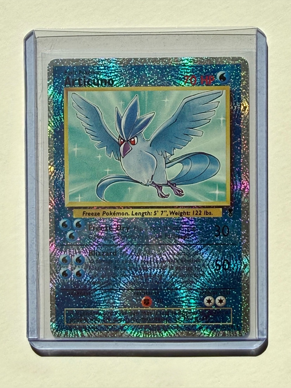 Articuno 2/110 Legendary C. Rev Holo Foil 2002 Pokemon Fan Art DIY Custom Card